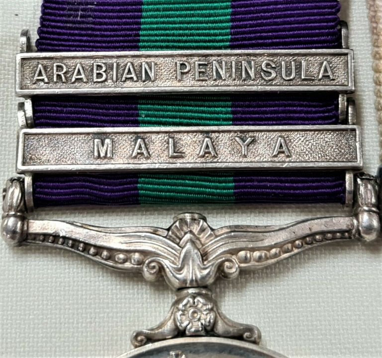 GENERAL SERVICE MEDALS MALAYA ARABIAN PENINSULA CPL BROWNING ROYAL AIR FORCE RAF - Image 3