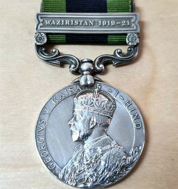 POST WW1 INDIA GENERAL SERVICE MEDAL WAZIRISTAN CAPTAIN THOMAS BROWNE & IRAQ