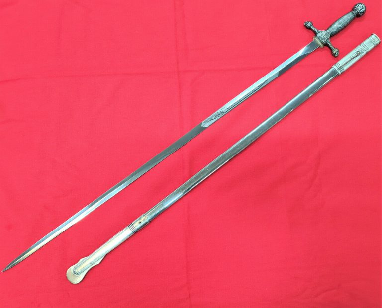 POST WW2 ERA US AIR FORCE ACADEMY CADET SWORD & SCABBARD RARE ZUBCO GERMANY - Image 2