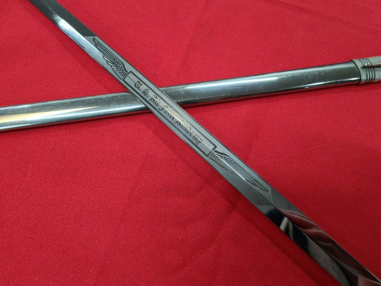 POST WW2 ERA US AIR FORCE ACADEMY CADET SWORD & SCABBARD RARE ZUBCO GERMANY - Image 4