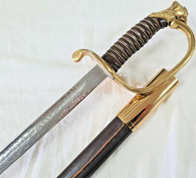 POST WW2 ERA US MARINE CORPS NCO's SWORD & SCABBARD RARE GEMSCO GERMANY USMC - Image 6