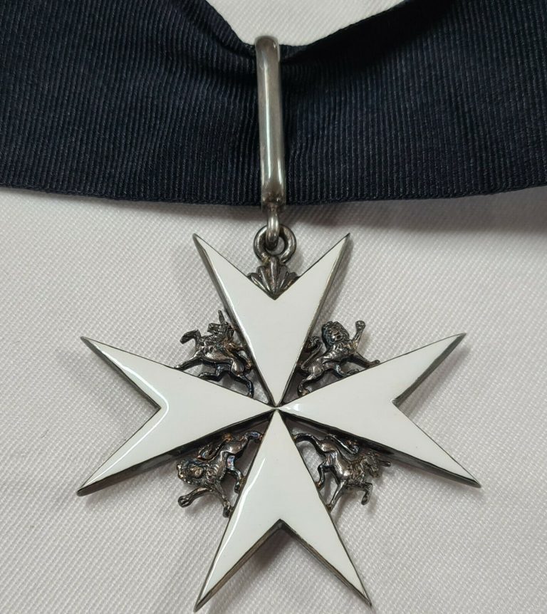 RARE WW1 WW2 BRITISH ORDER ST JOHN JERUSALEM NECK BADGE STAR MEDAL KNIGHT GRACE - Image 4