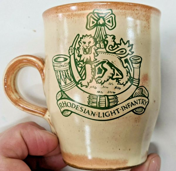 VINTAGE RHODESIAN ARMY LIGHT INFANTRY REUNION MUG