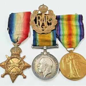 WOUNDED ROYAL SCOTS & FLYING CORPS WW1 BRITISH ARMY MEDALS D.CAMPBELL GALLIPOLI