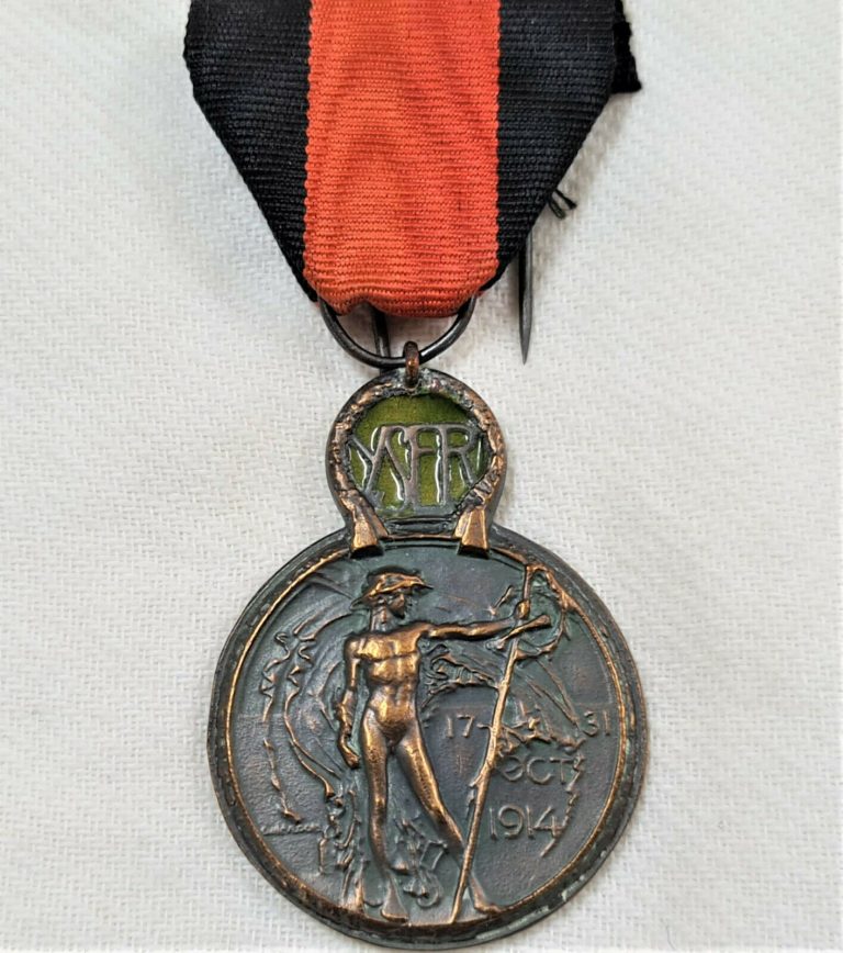 WW1 BELGIUM YSER FRONT CAMPAIGN SERVICE MEDAL - Image 2