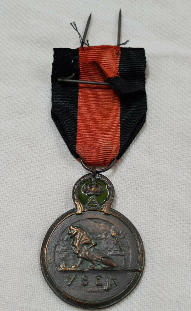 WW1 BELGIUM YSER FRONT CAMPAIGN SERVICE MEDAL - Image 3