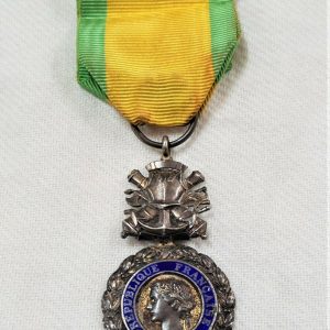 WW1 ERA FRANCE MILITARY MEDAL MILITAIRE COMBAT AWARD GALLANTRY 3RD REPUBLIC