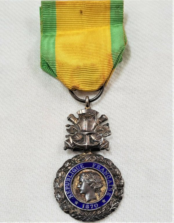 WW1 ERA FRANCE MILITARY MEDAL MILITAIRE COMBAT AWARD GALLANTRY 3RD REPUBLIC