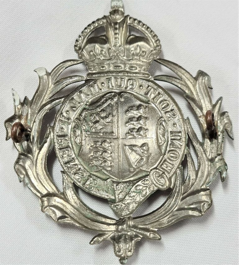 WW1 WW2 ERA OBSOLETE BRITISH COLONIAL POLICE FORCE UNIFORM CAP BADGE - Image 3