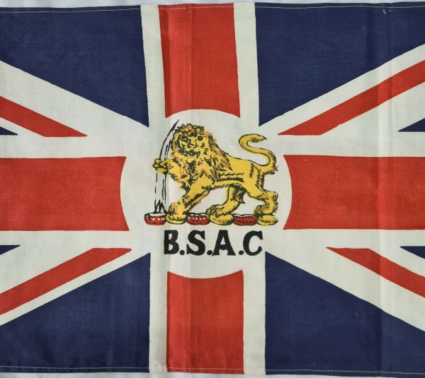 POST WW2 VINTAGE RHODESIAN BRITISH SOUTH AFRICA COMPANY FLAG #2