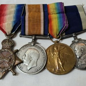 WW1 LONG SERVICE MEDAL GROUP PETTY OFFICER LYNE ROYAL NAVY SERVED 22 YEARS