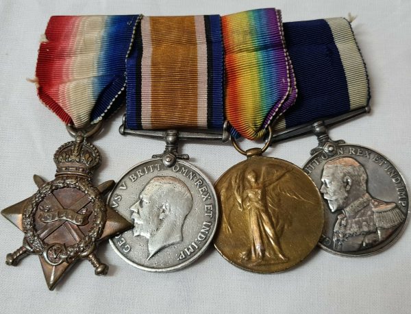 WW1 LONG SERVICE MEDAL GROUP PETTY OFFICER LYNE ROYAL NAVY SERVED 22 YEARS