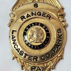 1950s US Pennsylvania Lancaster County Parks Ranger uniform badge #6