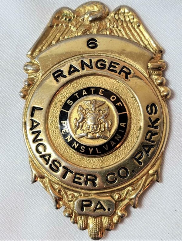 1950s US Pennsylvania Lancaster County Parks Ranger uniform badge #6