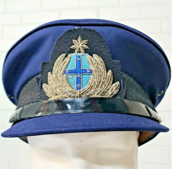 1970's AUSTRALIAN AIR TRAFFIC CONTROL OFFICER UNIFORM CAP WITH BADGE