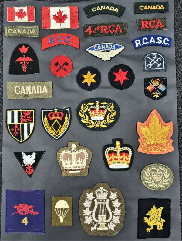 1980's ERA CANADA ARMY PARACHUTE & AIR FORCE PATCHES BREVET INSIGNIA LOT 2