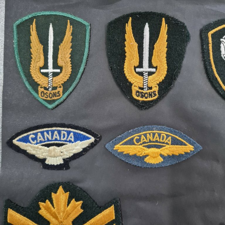 1980's ERA CANADA ARMY PARACHUTE & AIR FORCE PATCHES BREVET INSIGNIA LOT 3 - Image 2