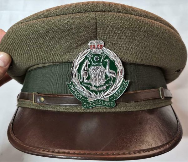 1980's era Queensland Prison Services uniform peaked cap