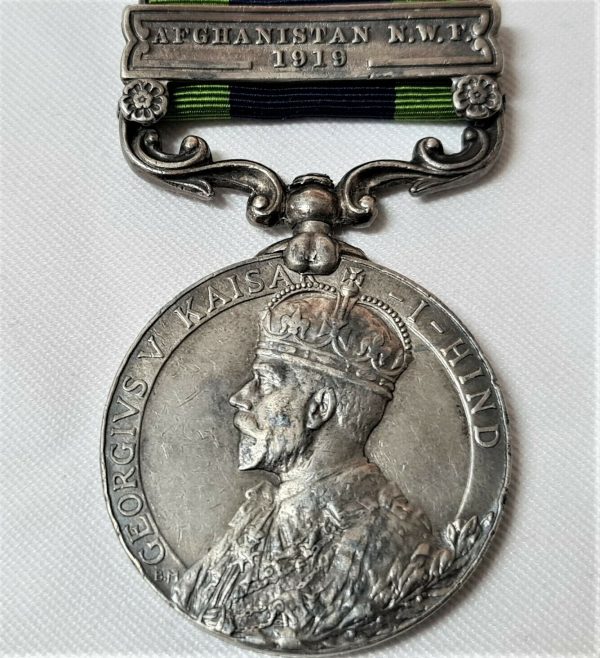 2/LT THORNLEY 2/41 DOGRAS AFGHANISTAN N.W.F 1919 INDIA GENERAL SERVICE MEDAL