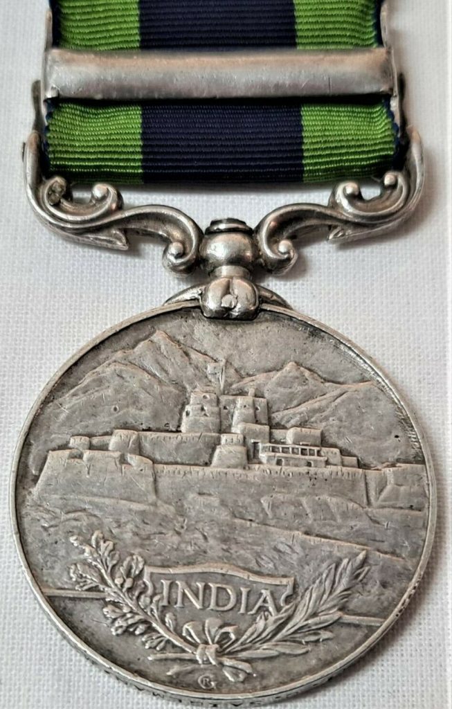 ASSAULTED WIFE HAMMER POST WW1 INDIA SERVICE MEDAL SAIGEMAN MACHINE GUN CORPS - Image 3