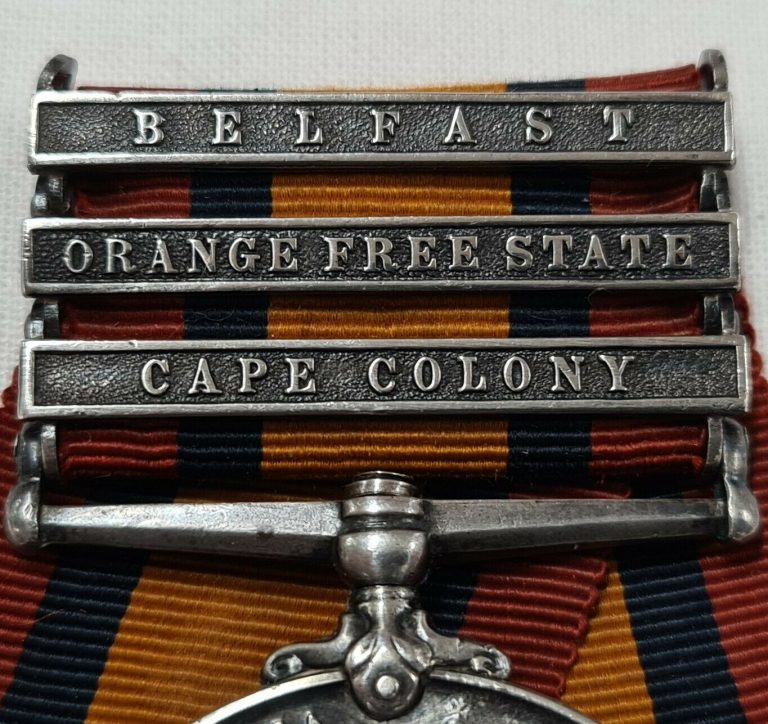 BOER WAR MEDAL PTE MEGGET, GORDON HIGHLANDERS. BELFAST, O.F.S. & CAPE COLONY. - Image 3