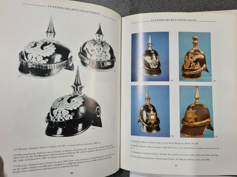 BOOK: STUDY OF GERMAN HELMETS & UNIFORMS 1729-1918 JAN KUBE1ST EDITION MILITARIA - Image 5