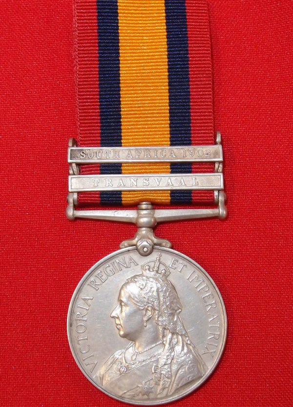 CAPTAIN NEW ZEALAND RIFLES VINTAGE & RARE PRE WW1 BRITISH BOER WAR SERVICE MEDAL