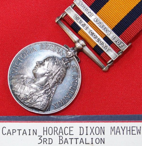 CAPTAIN ROYAL WELSH FUSILIERS PRE WW1 BRITISH ARMY QUEENS SOUTH AFRICA MEDAL QSA