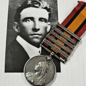 FITZROY VICTORIA TROOPER TRIGGS BOER WAR MEDAL SCOTTISH HORSE PRE WW1 AUSTRALIA