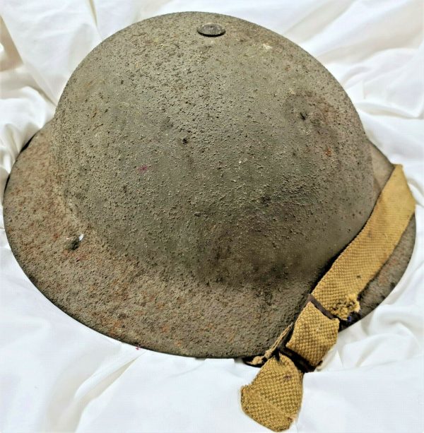 MK III 1941 DATED VINTAGE & RARE AUSTRALIAN ARMY ANZAC WW2 UNIFORM STEEL HELMET