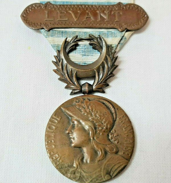 POST WW1 FRENCH SYRIA CAMPAIGN MEDAL LEVANT CLASP ARMY MILITARY