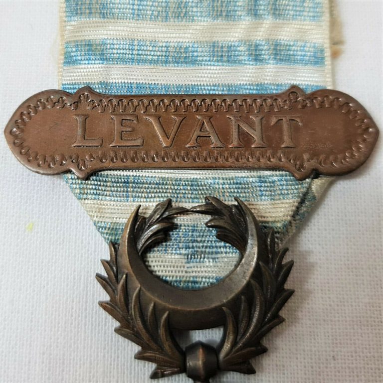 POST WW1 FRENCH SYRIA CAMPAIGN MEDAL LEVANT CLASP ARMY MILITARY - Image 4