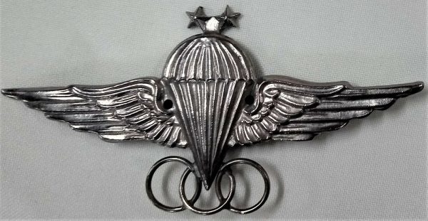 POST WW2 ERA EGYPT PARACHUTE QUALIFICATION WINGS 2ND CLASS UNIFORM BADGE