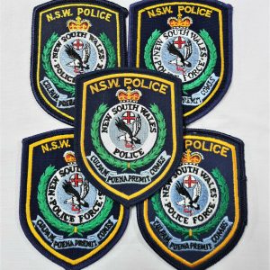 POST WW2 ERA OBSOLETE AUSTRALIAN NSW POLICE FORCE UNIFORM PATCHES