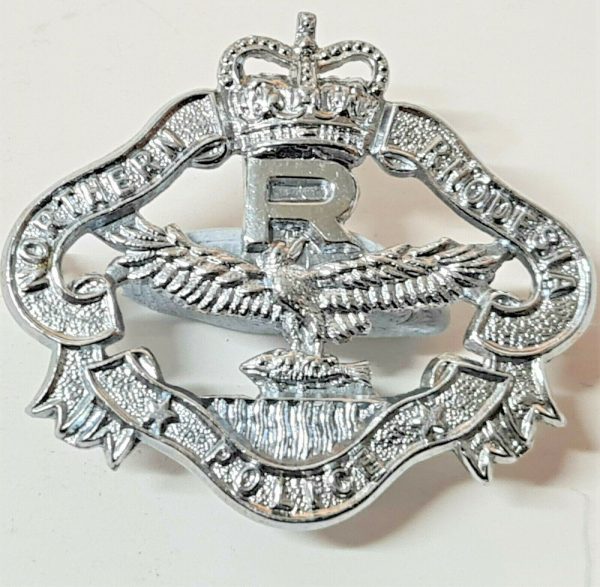 POST WW2 ERA OBSOLETE NORTHERN RHODESIA POLICE RESERVE FORCE UNIFORM CAP BADGE