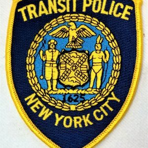 POST WW2 ERA OBSOLETE US NEW YORK CITY TRANSIT POLICE FORCE UNIFORM PATCH