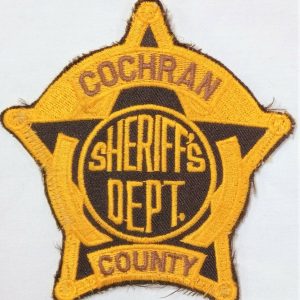 POST WW2 ERA OBSOLETE USA COCHRAN COUNTY SHERIFF POLICE FORCE UNIFORM PATCH