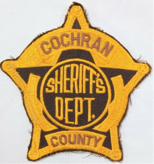 POST WW2 ERA OBSOLETE USA COCHRAN COUNTY SHERIFF POLICE FORCE UNIFORM PATCH