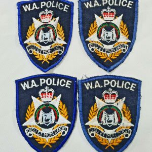 POST WW2 ERA OBSOLETE WESTERN AUSTRALIAN POLICE FORCE UNIFORM PATCHES