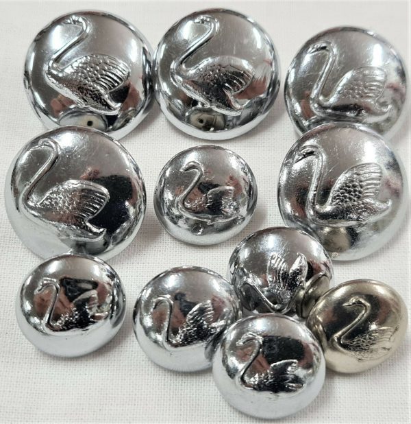 POST WW2 ERA WESTERN AUSTRALIA SWAN REGIMENT ARMY UNIFORM BUTTONS