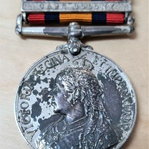 POW & 2ND MATABELE WAR QUEENS SOUTH AFRICA MEDAL 1074 A GRIFFIN RIFLE BRIGADE