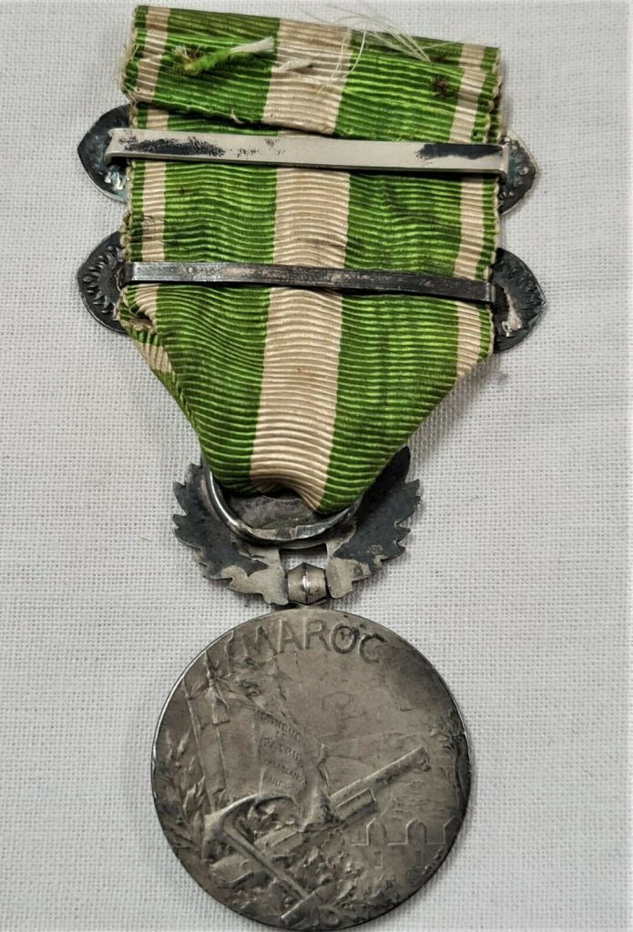 PRE WW1 FRENCH MOROCCO CAMPAIGN MEDAL MAROC & 1925 CLASPS ARMY MILITARY - Image 5