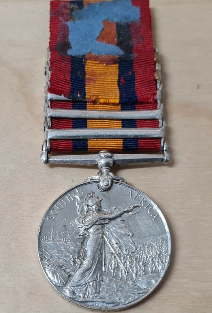 PRE WW1 QUEENS SOUTH AFRICA BOER WAR MEDAL 5 CLASPS VALLANCE 7TH DRAGON GUARDS - Image 7