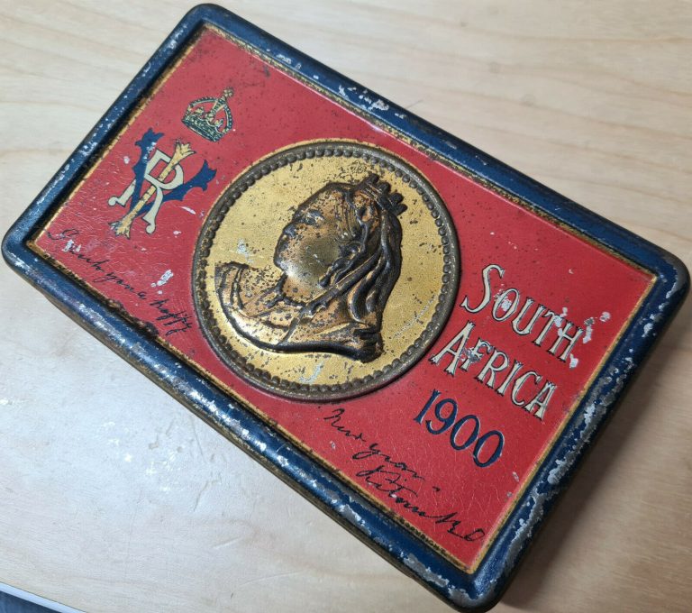 Pre WW1 British Army Boer War era Queen Victoria Chocolate Tin - Image 2