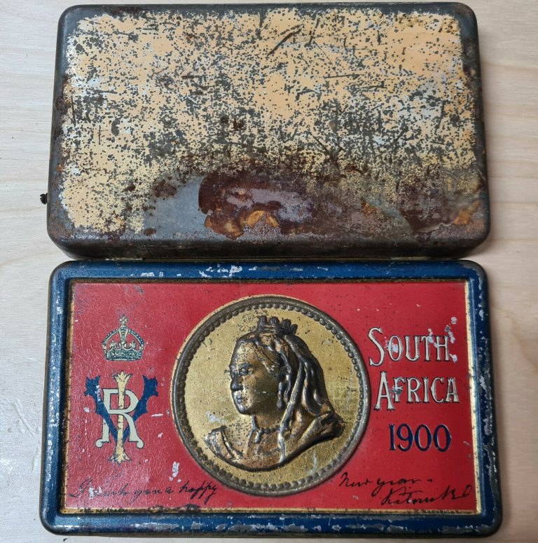 Pre WW1 British Army Boer War era Queen Victoria Chocolate Tin - Image 3