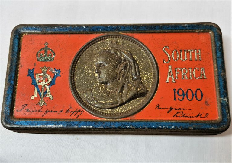 Pre WW1 British Army Boer War era Queen Victoria chocolate tin Australia #2