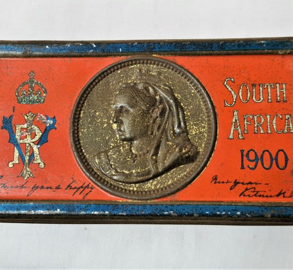 Pre WW1 British Army Boer War era Queen Victoria chocolate tin Australia #2