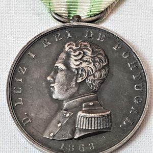 Pre WW1 Imperial Portugal Navy & Army Exemplary Conduct Medal 1863