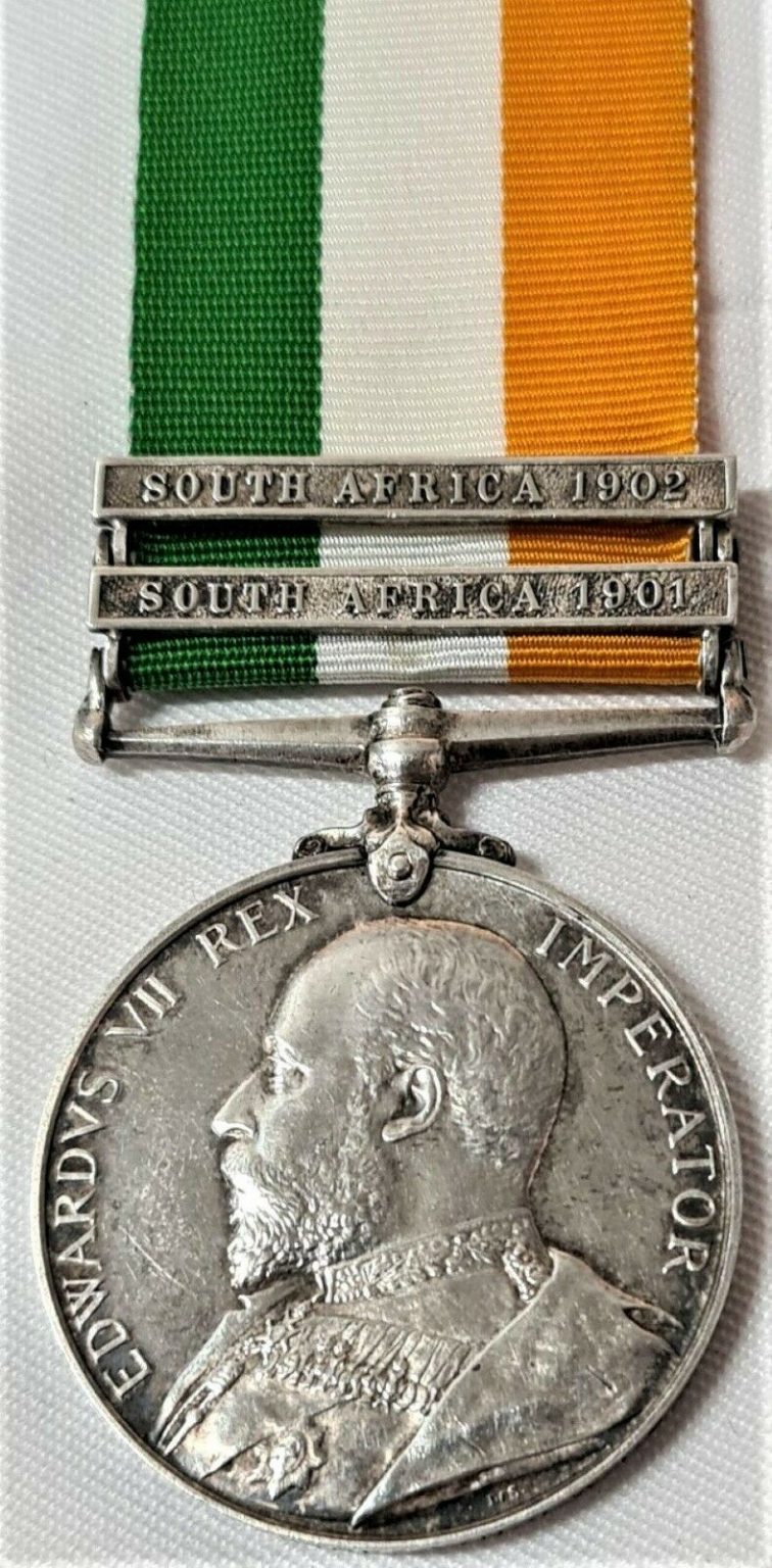 Pre WW1 British Kings South Africa Medal Trooper J Joyce 3rd New South Wales Imp Bushmen: Brabant's Horse: P of W L.H - Image 2