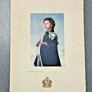 QUEEN ELIZABETH II BIRTHDAY DINNER MENU SS REINA DEL MAR LADY HENDERSON 1960